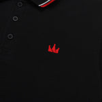 Load image into Gallery viewer, Polo Shirt CROWN LINE RED BLACK
