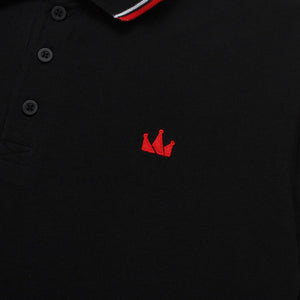 Polo Shirt CROWN LINE RED BLACK