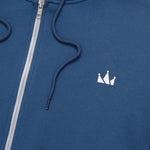 Load image into Gallery viewer, Pullover Zipper Hoodie LOGO CROWN ENSIGN BLUE
