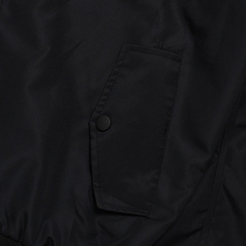 Bomber Canvas Jacket STENCIL BLACK