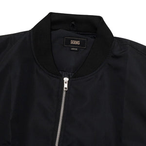 Bomber Canvas Jacket STENCIL BLACK