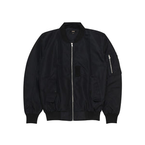 Bomber Canvas Jacket STENCIL BLACK