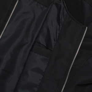 Bomber Canvas Jacket STENCIL BLACK