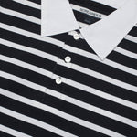 Load image into Gallery viewer, Longsleeves Polo Shirt Rugby Stripe LUTHES BLACK WHITE
