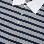 Load image into Gallery viewer, Longsleeves Polo Shirt Rugby Stripe LUTHES MISTY NAVY
