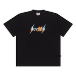 Load image into Gallery viewer, T-Shirt BOXY FIT 16s TYPEFORM and COLLECTIVE SHAPES LIGHTNING BLACK
